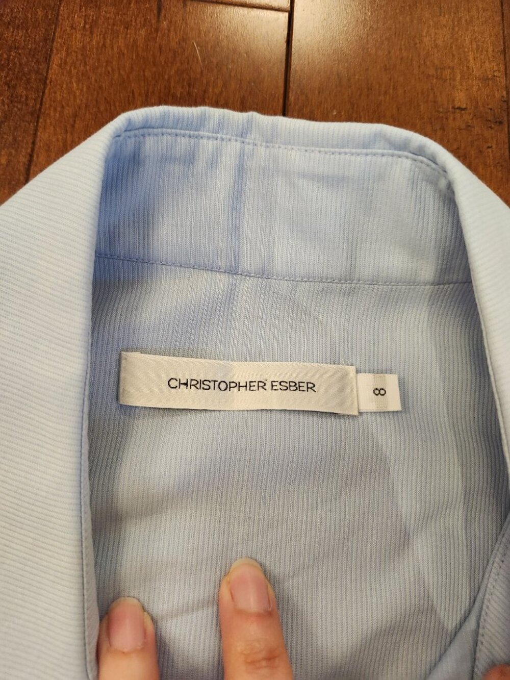 Christopher Esber women's long sleeve button up in size 8 - Picture 3 of 9